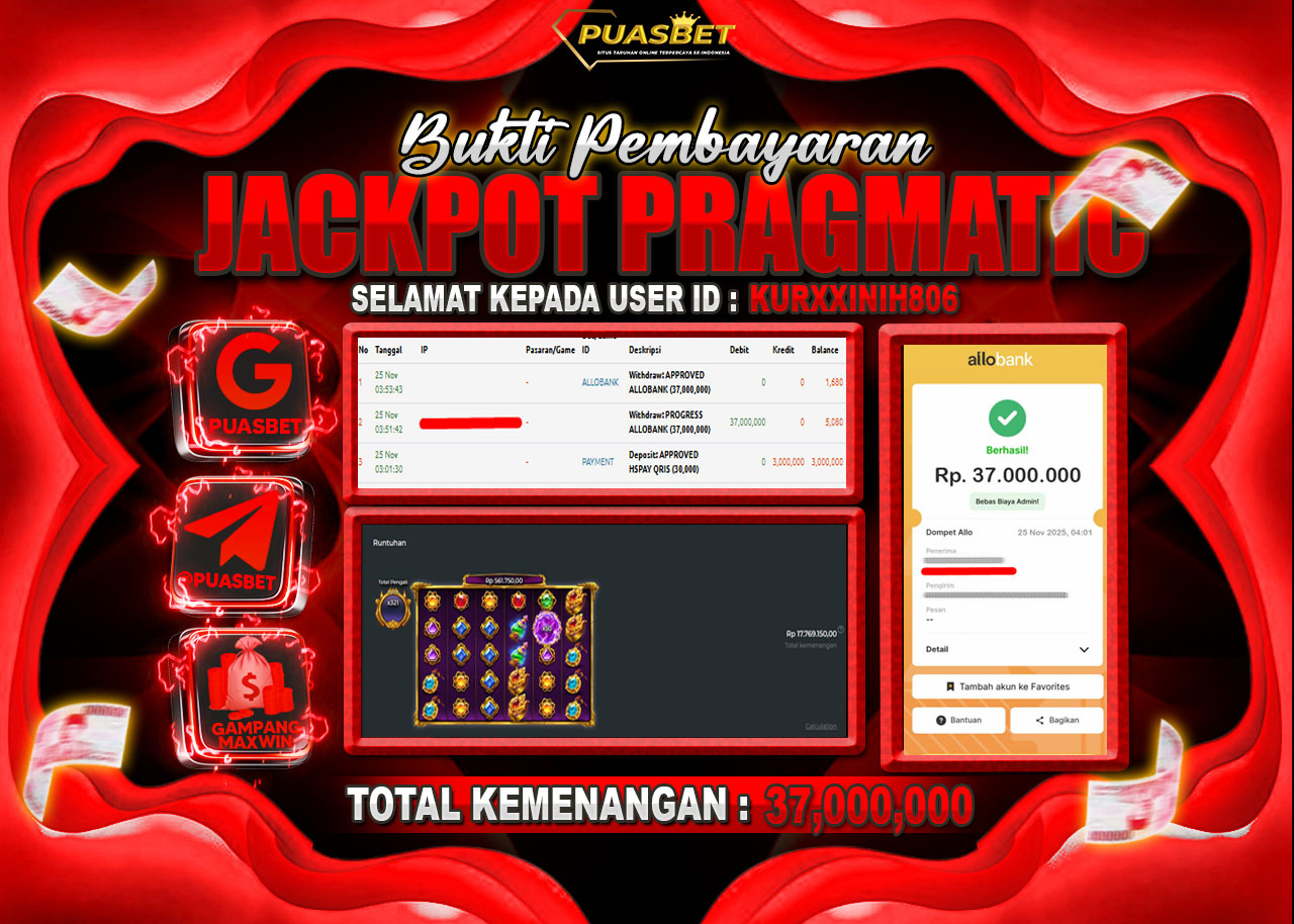 BUKTI WD PUASBET ( PRAGMATIC PLAY Gates of Gatot Kaca Super Scatter – Rp. 37,000,000– LUNAS)