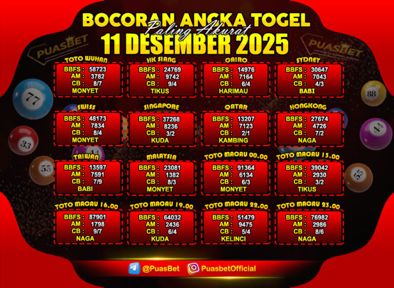 TOGEL 11 DESEMBER