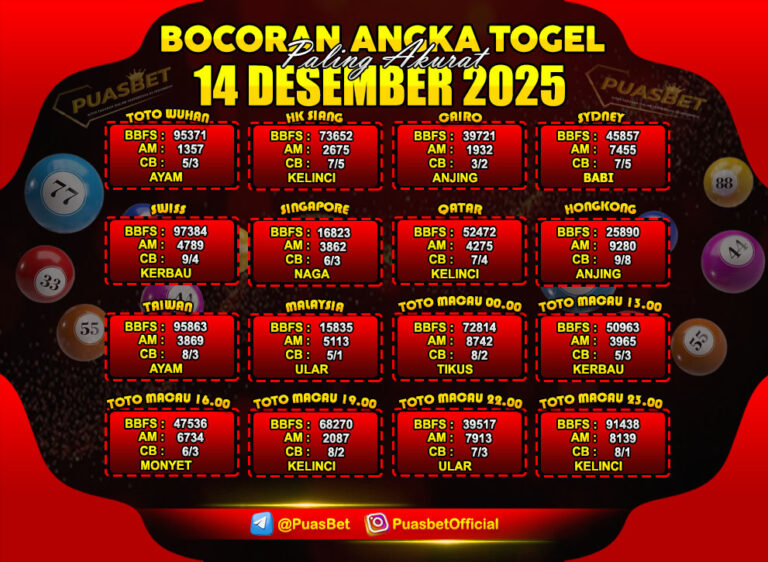 TOGEL 14 DESEMBER
