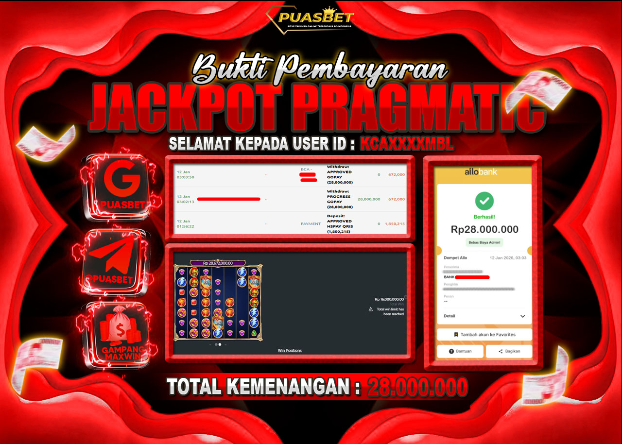 BUKTI WD PUASBET ( Pragmatic Play Fortune Olympus – Rp. 28,000,000– LUNAS)