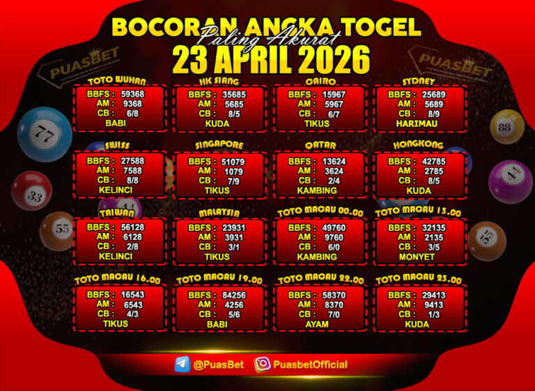 TOGEL 23 APRIL 2026