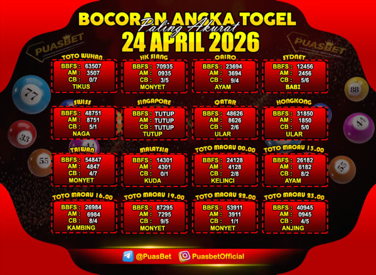 TOGEL 24 APRIL