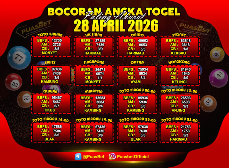TOGEL 28 APRIL