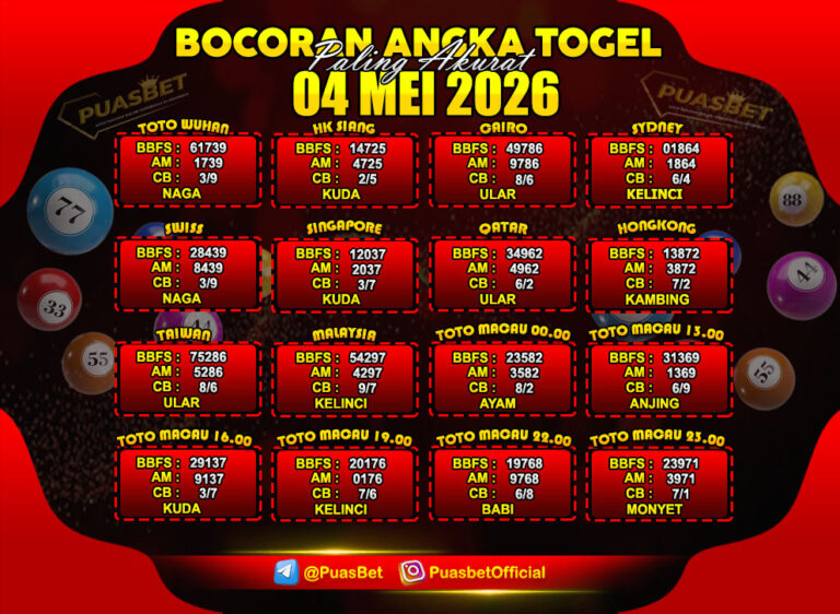 TOGEL 04 MEI