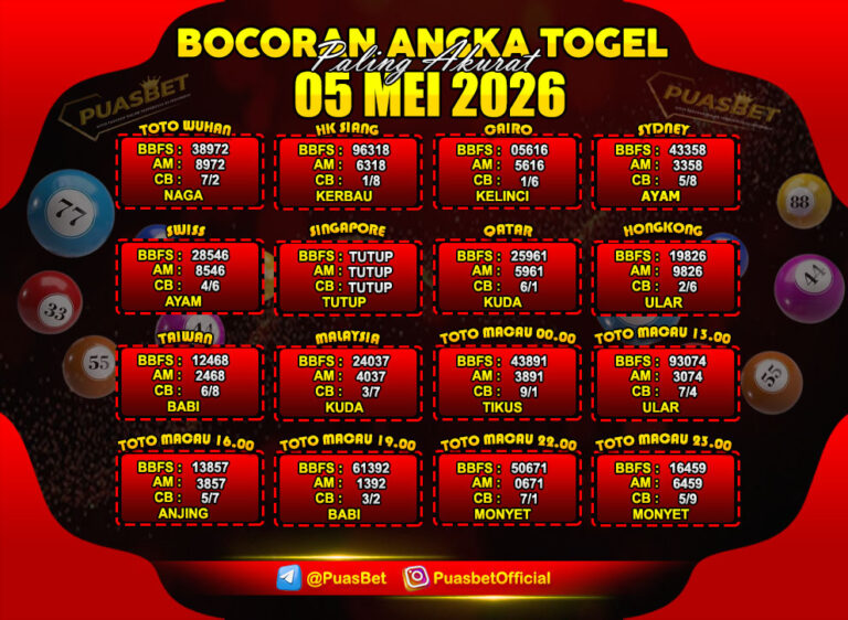 TOGEL 05 MEI