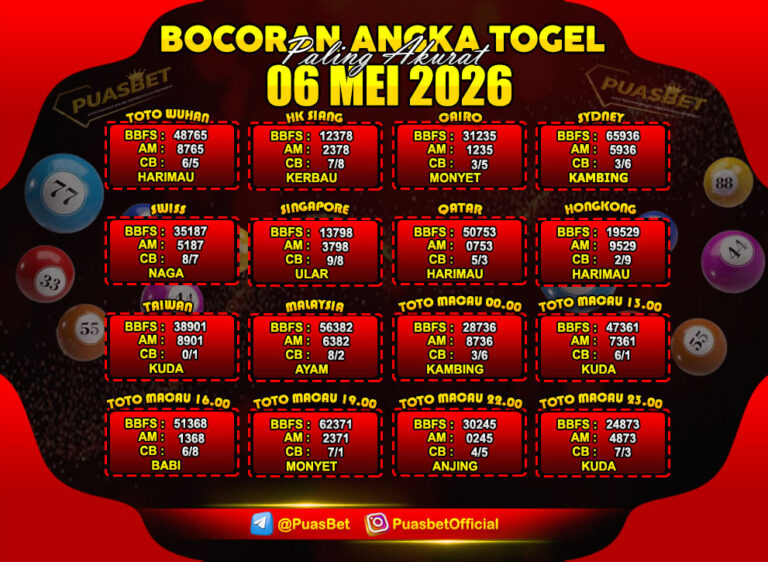 TOGEL 06 MEI
