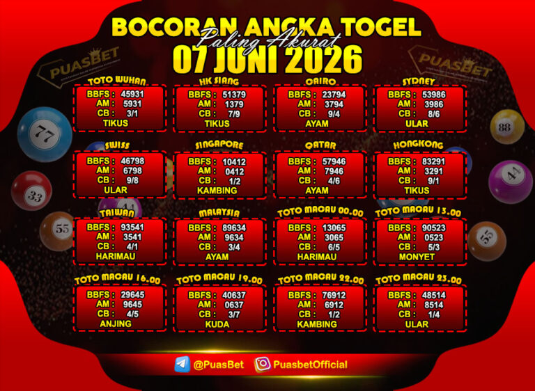 TOGEL 07 JUNI