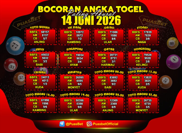 TOGEL 14 JUNI