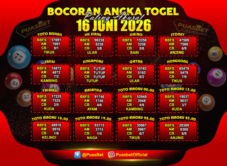 TOGEL 16 JUNI