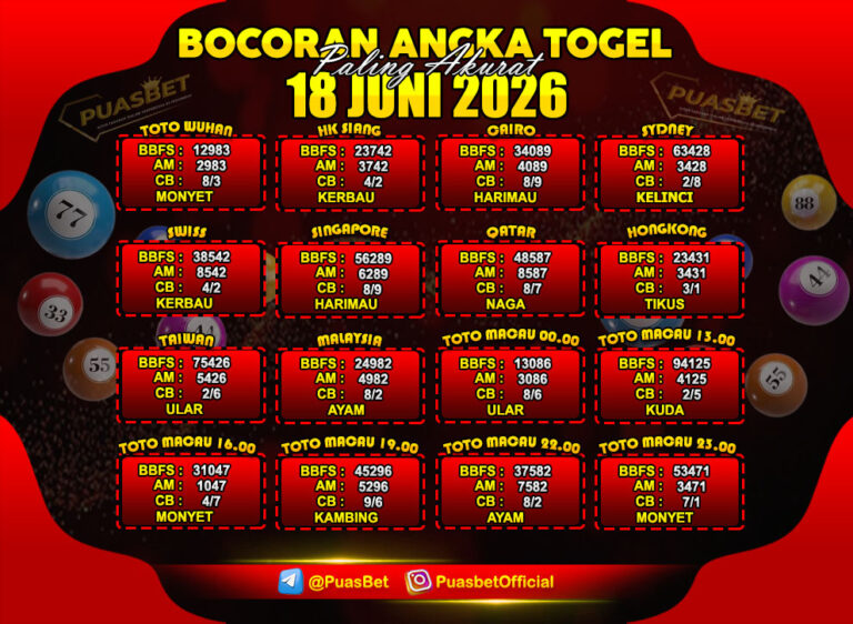 TOGEL 18 JUNI