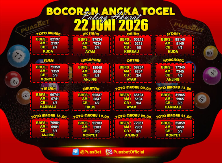 TOGEL 22 JUNI