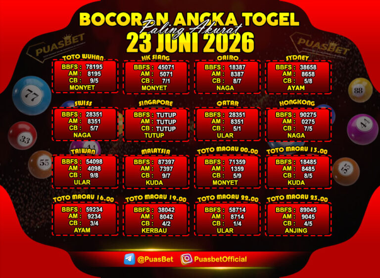 TOGEL 23 JUNI