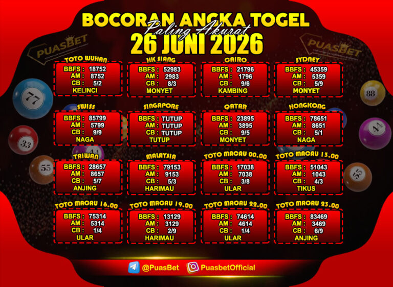 TOGEL 26 JUNI