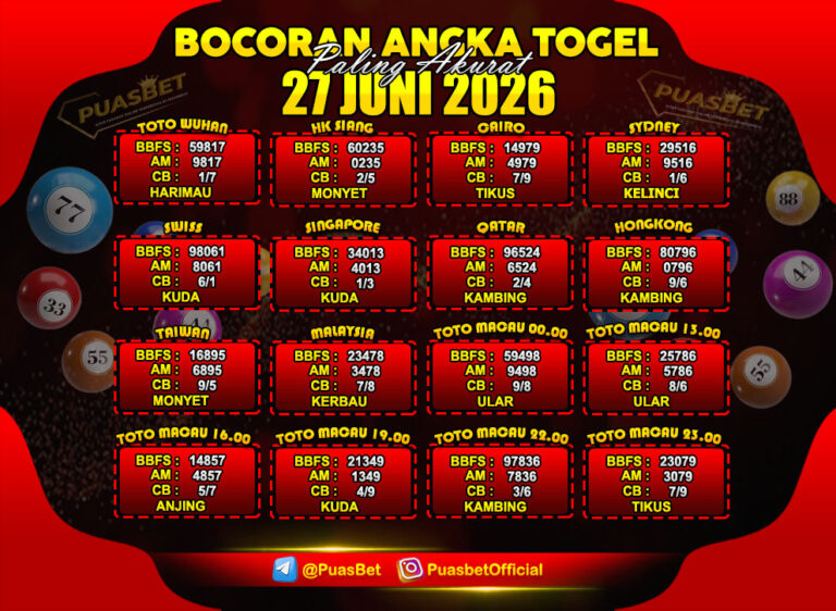TOGEL 27 JUNI