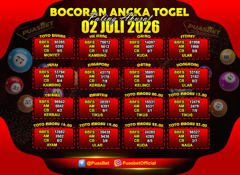TOGEL 02 JULI