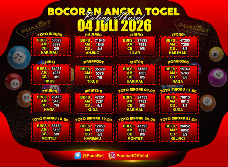 TOGEL 04 JULI