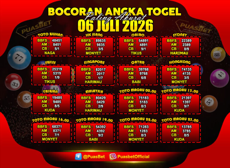 TOGEL 06 JULI