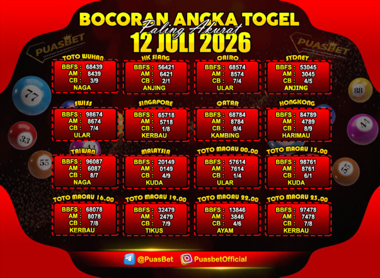 TOGEL 12 JULI