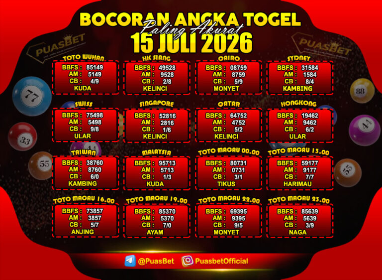 TOGEL 15 JULI