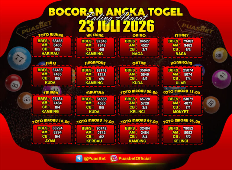 TOGEL 23 JULI